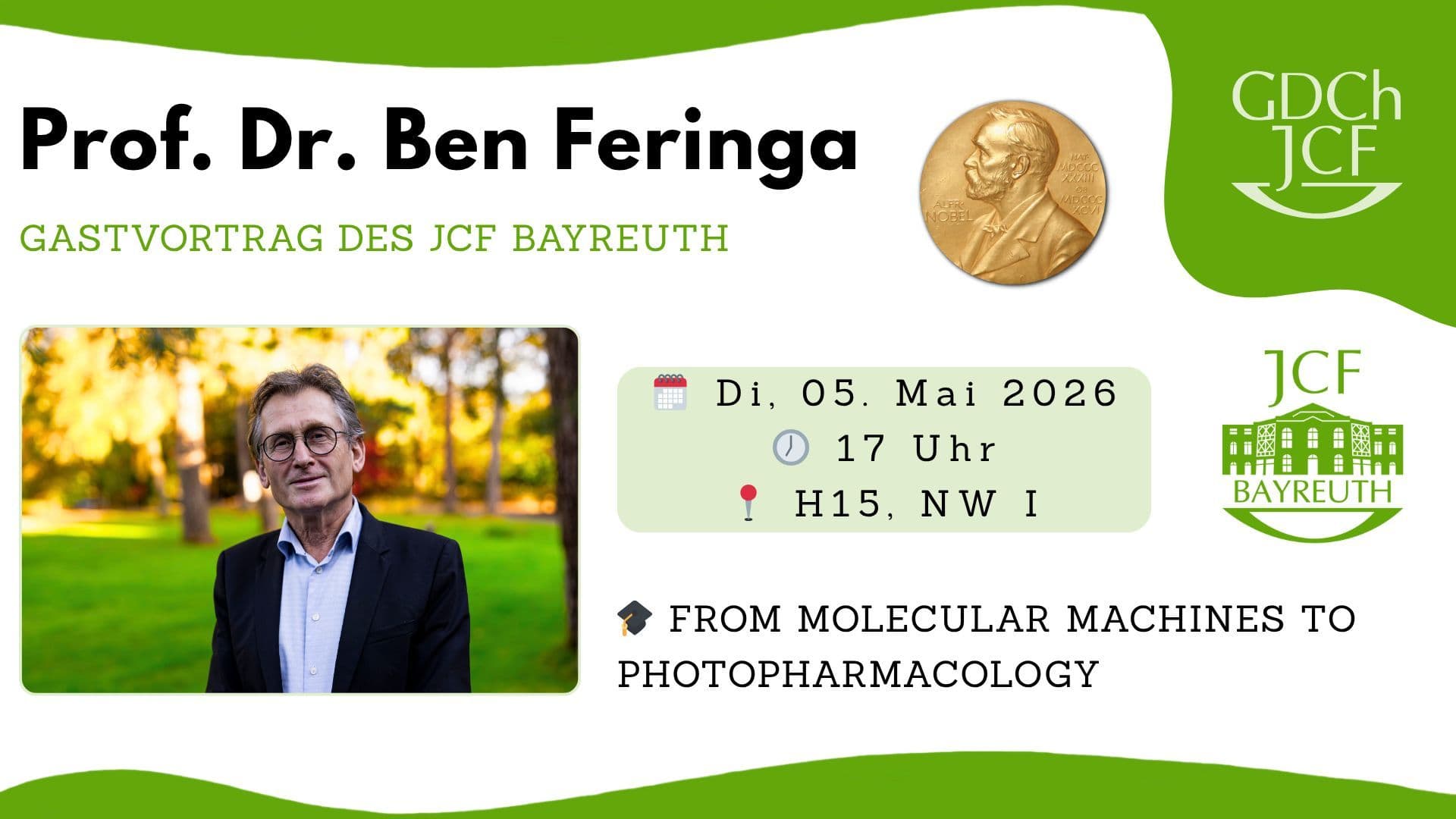 JCF-Vortrag von Prof. Ben Feringa