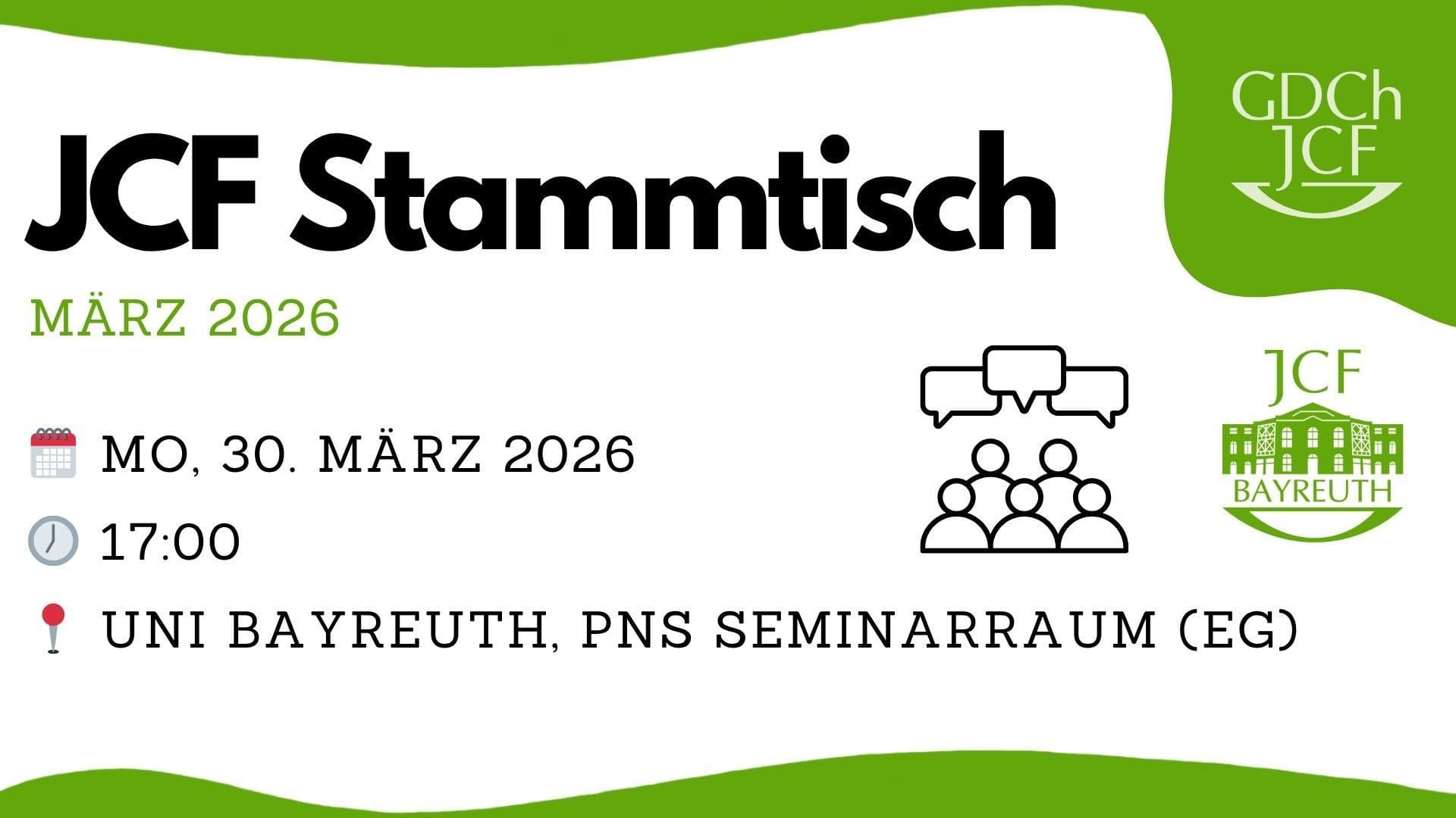 Stammtisch JCF Bayreuth 30.03.2026 17 Uhr
