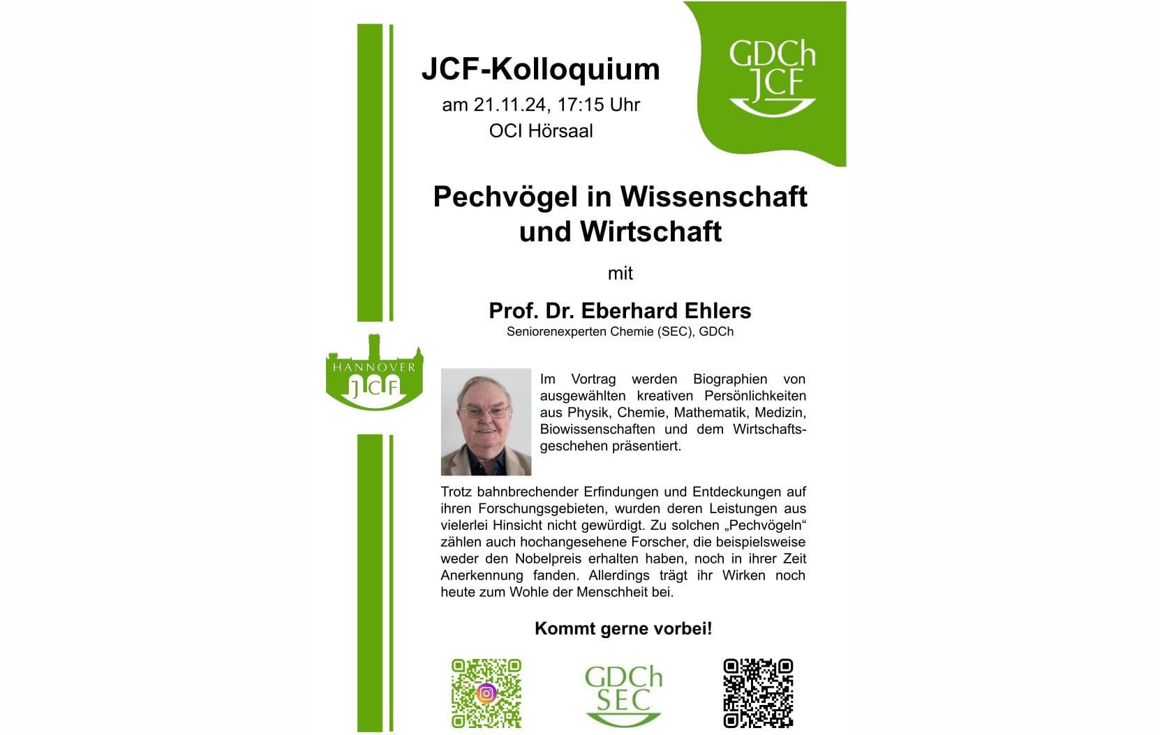 Pechvögel in Wissenschaft und Wirtschaft