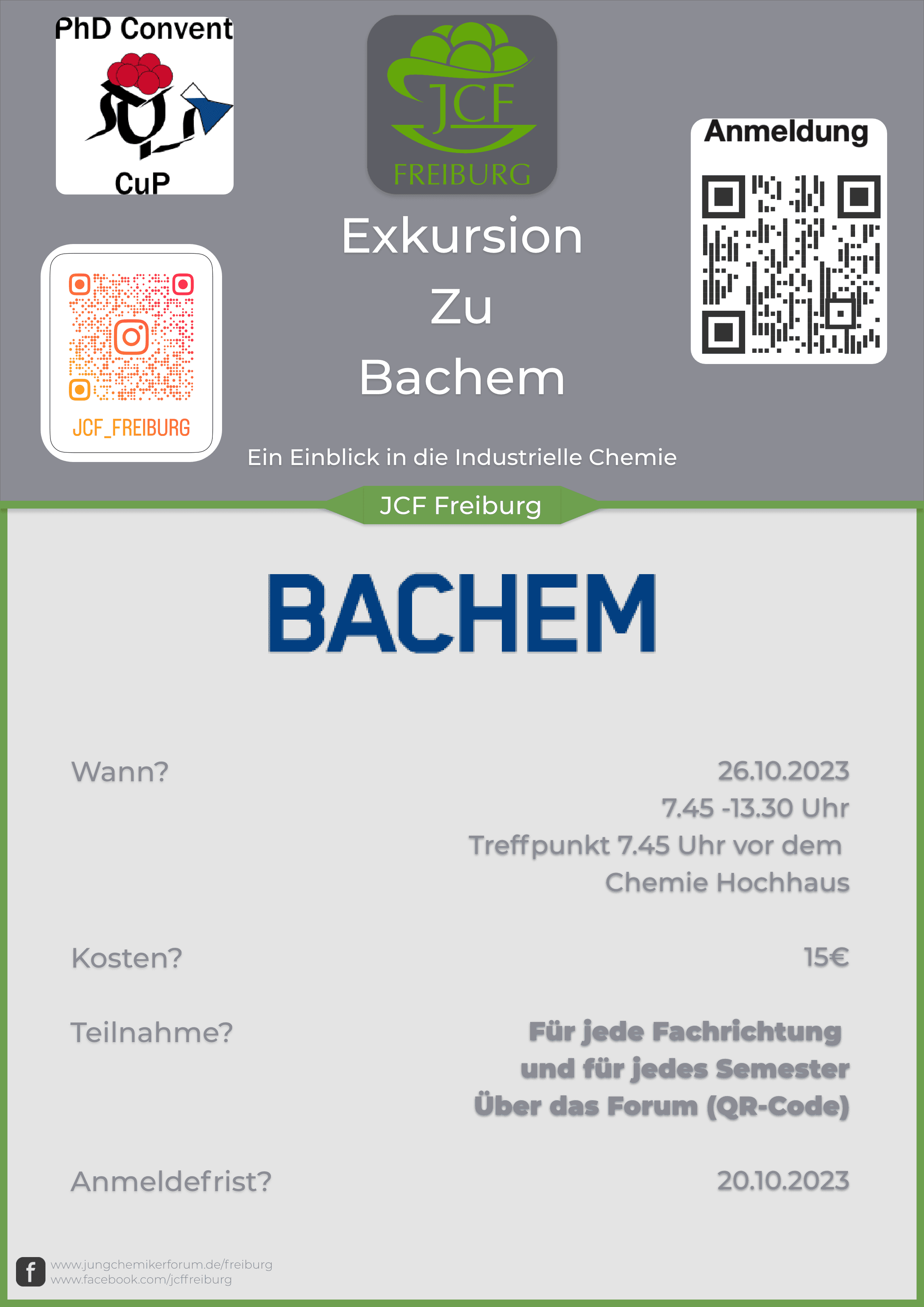 Exkursion zu Bachem- ein Einblick in die industrielle Chemie