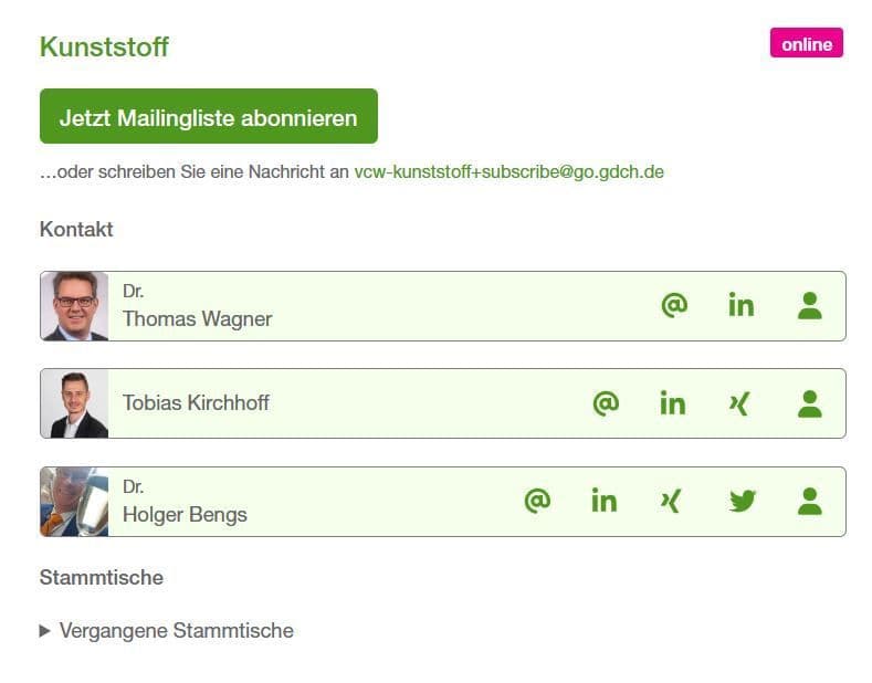 4. VCW-Stammtisch Kunststoff - online, 24. September, 18:30 - 20:00