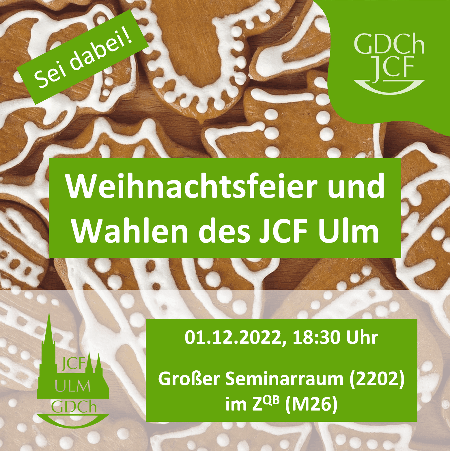 JCF Ulm Weihnachtsfeier mit Sprecherteam-Wahlen