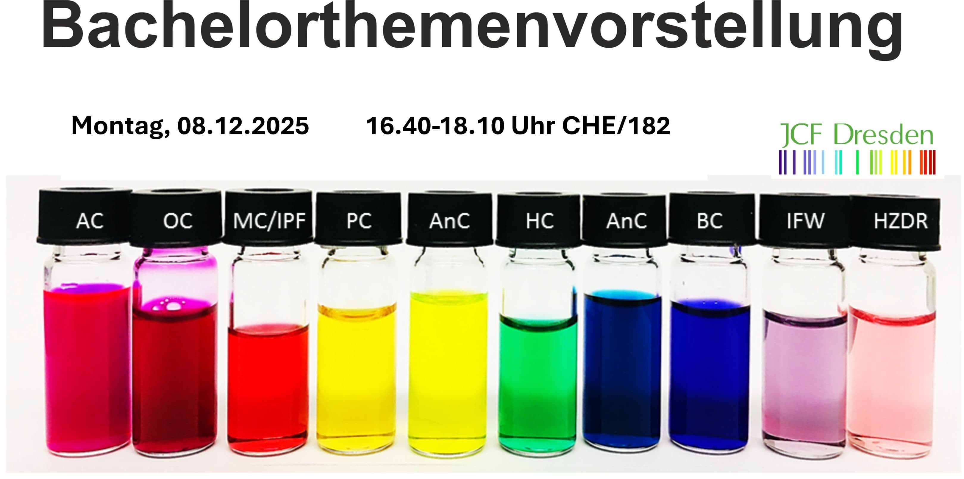 Bachelorthemenvorstellung Chemie TU Dresden