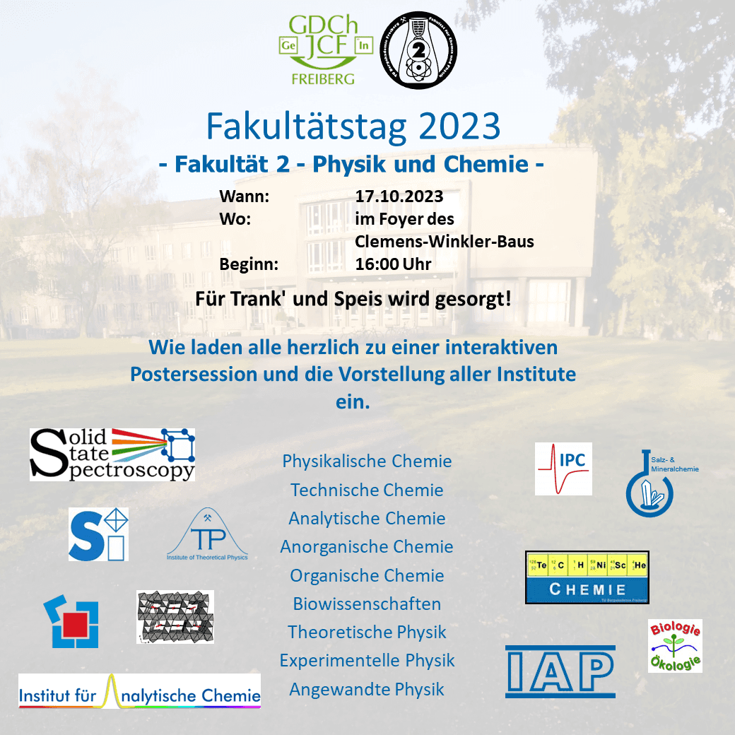 Fakultätstag der Fakultät für Chemie und Physik (TU Bergakademie Freiberg)