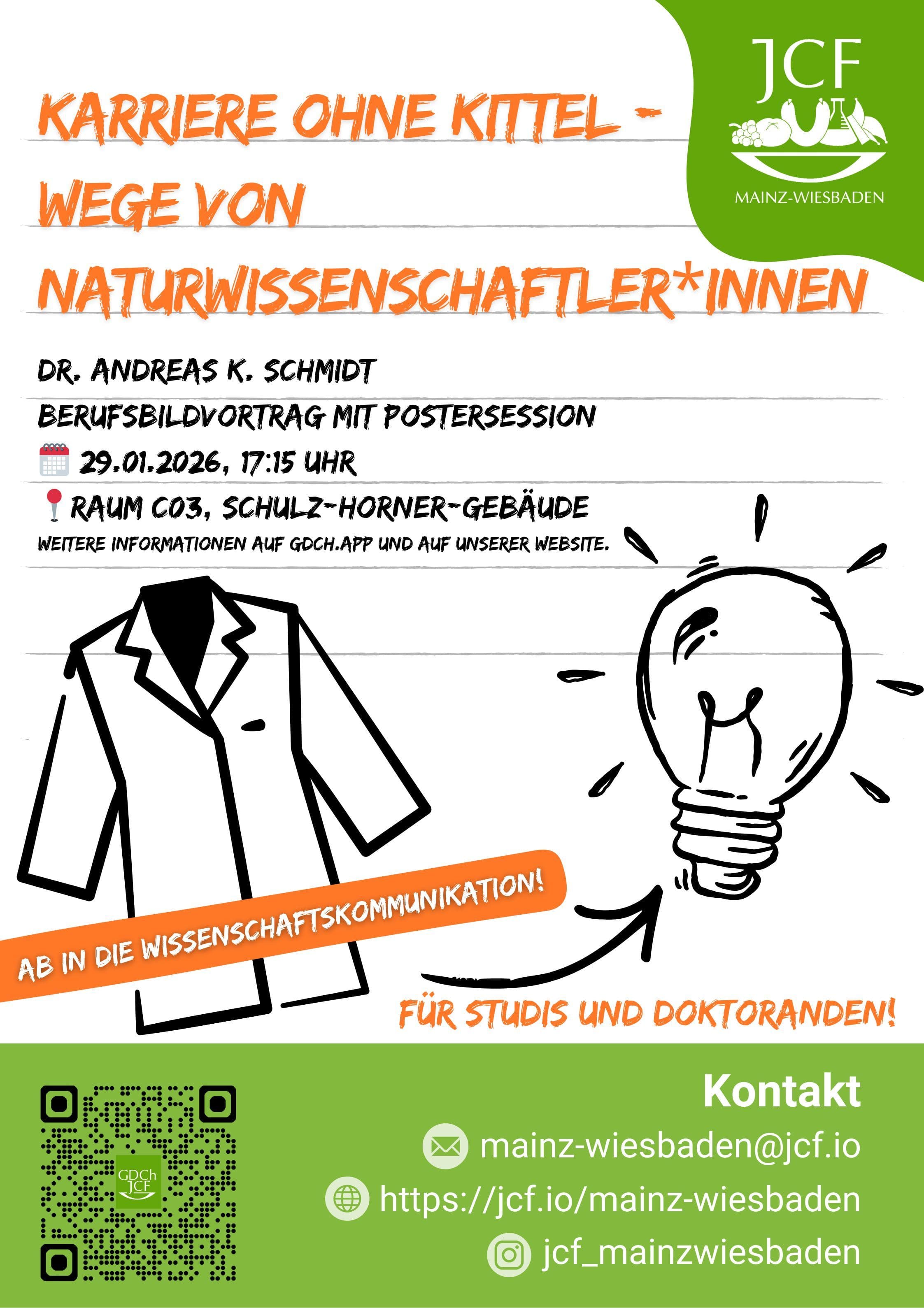Karriere ohne Kittel - Wege von Naturwissenschaftler*innen