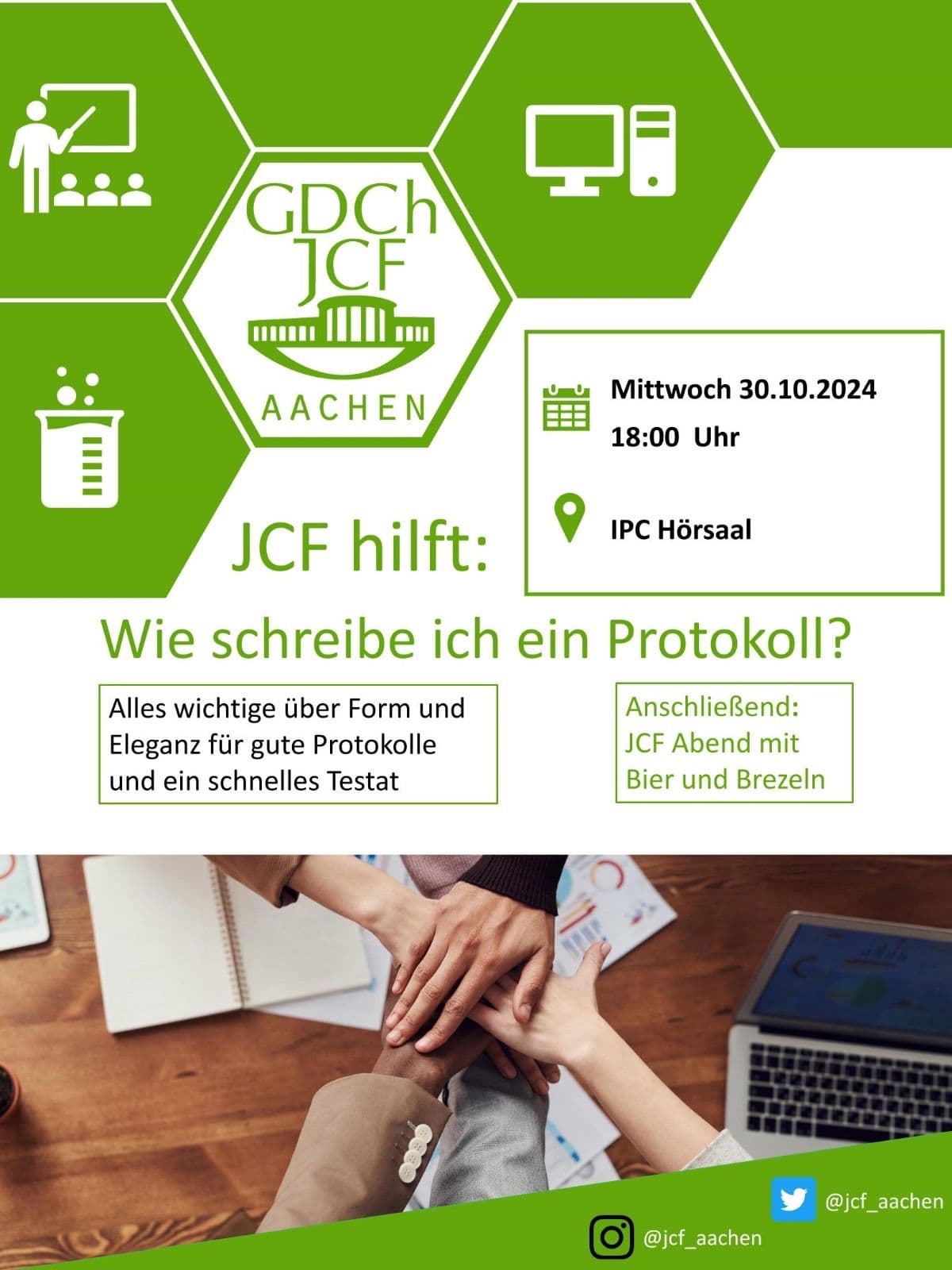 JCF Hilft: Wie schreibe ich ein Protokoll?
